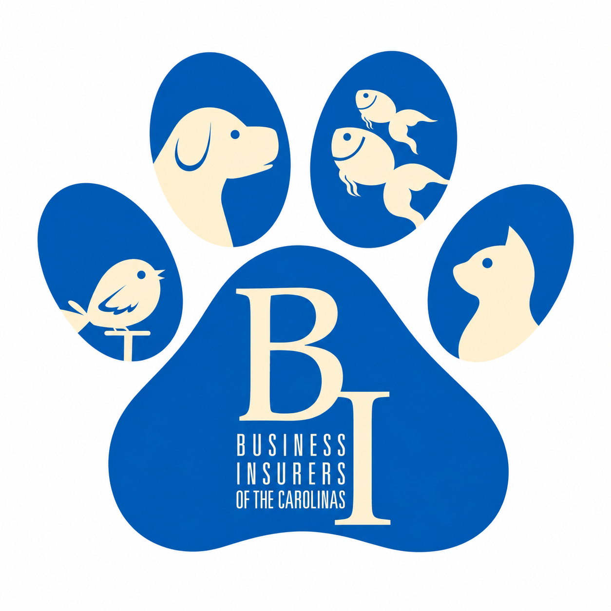 Business Insurers Paw Emblem business insurers of the carolinas logo